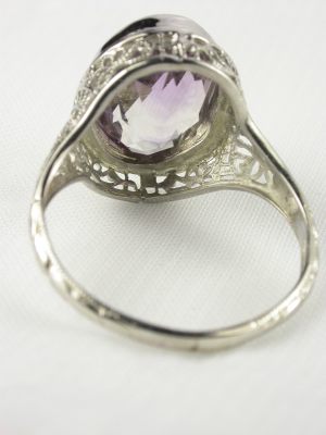 Edwardian Amethyst Antique Engagement Ring