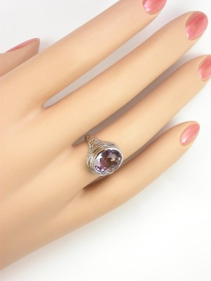 Edwardian Amethyst Antique Engagement Ring