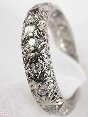Antique Wedding Ring with Pierced Design