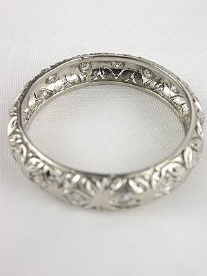 Antique Wedding Ring with Pierced Design