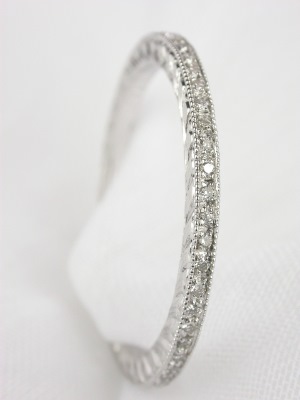 Narrow Diamond Eternity Band by Beverley K
