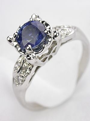 1940s Sapphire Antique Engagement Ring