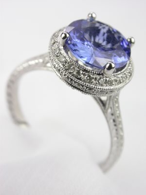 Fabulous Sapphire Engagement and Wedding Rings