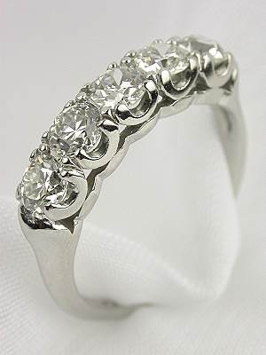 Old European Cut Diamond Wedding Ring