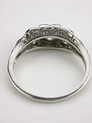 Platinum and Diamond Antique Engagement Ring