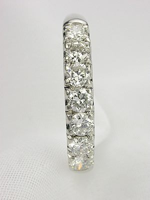 7 Stone Diamond Wedding Band in Platinum