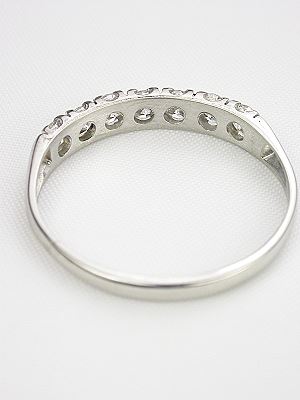7 Stone Diamond Wedding Band in Platinum