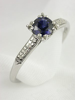 Antique Sapphire Engagement Ring