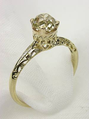 Antique 1930s Filigree Engagement Ring