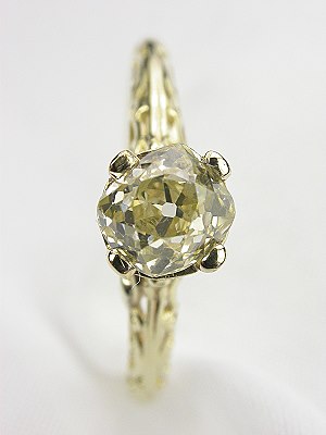 Antique 1930s Filigree Engagement Ring
