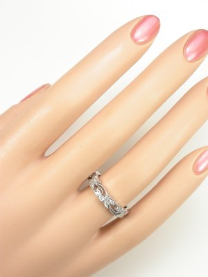 Beverley K Art Nouveau Antique Style Wedding Band