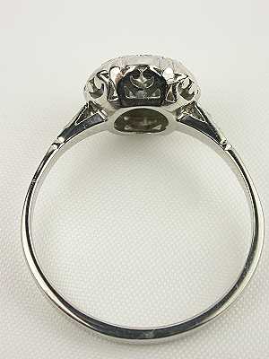 1930's Antique Diamond Cluster Engagement Ring