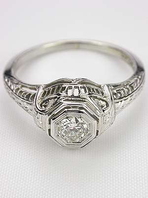 Belais Antique Diamond Engagement Ring