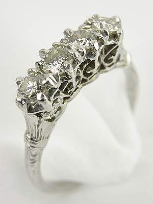 1930's Antique Diamond Wedding Ring