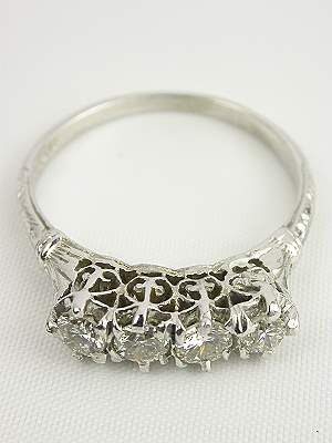 1930's Antique Diamond Wedding Ring