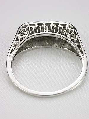 Old European Cut Diamond Antique Filigree Ring