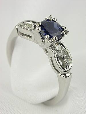 Topazery Sapphire and Diamond Bridal Set