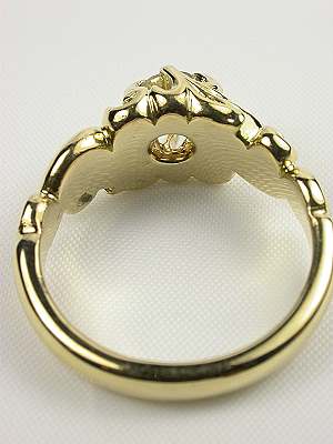 Art Nouveau Style Diamond Engagement Ring