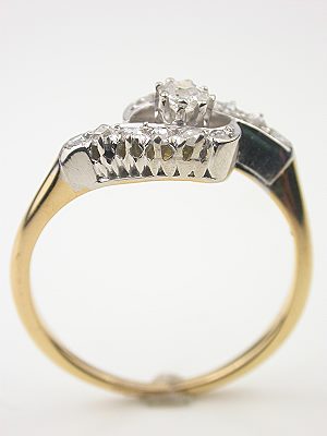 Hand-wrought Antique Diamond Engagement Ring