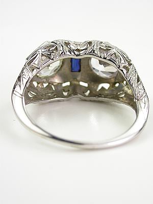 Edwardian Antique Ring with Sapphires