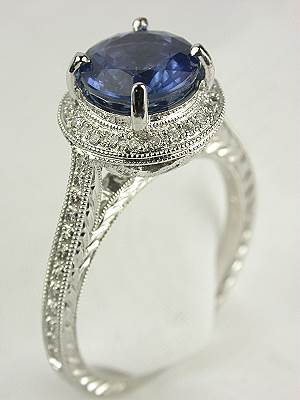 Beverley K Sapphire and Diamond Bridal Set