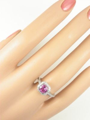 Romantic Pink Sapphire Engagement Ring