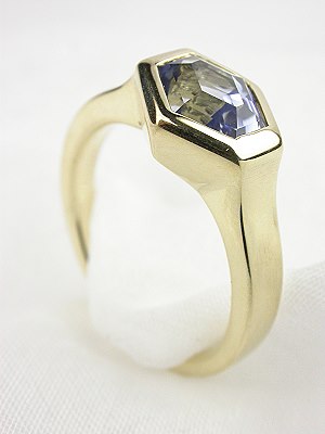 Contemporary Sapphire Ring by David DeAtley