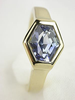 Contemporary Sapphire Ring by David DeAtley