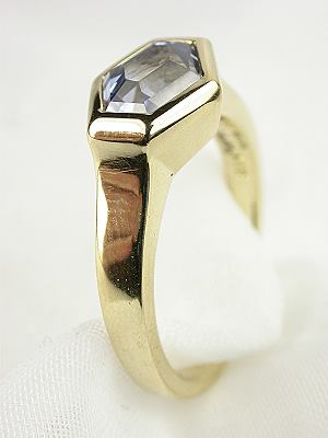 Contemporary Sapphire Ring by David DeAtley