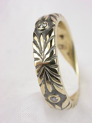 Contemporary Wedding Ring by DeAtley