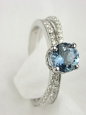 Aquamarine Engagement Ring by Mark Silverstein, RG-2387