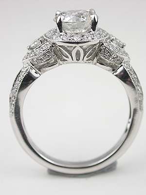 Romantic Diamond Engagement Ring