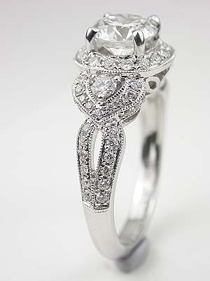 Romantic Diamond Engagement Ring