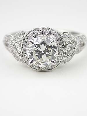 Romantic Diamond Engagement Ring