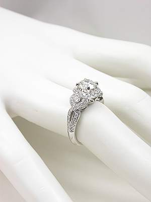 Romantic Diamond Engagement Ring