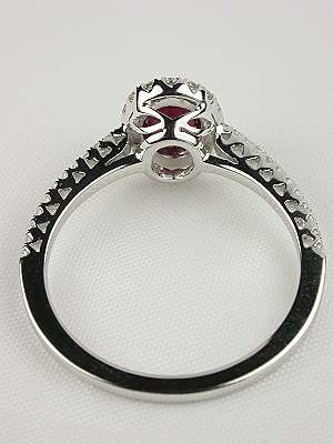 Contemporary Ruby Engagement Ring