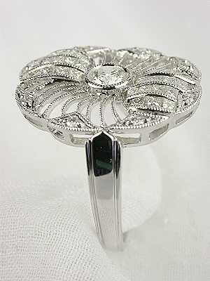 Antique Style "Circle of Light" Diamond Ring