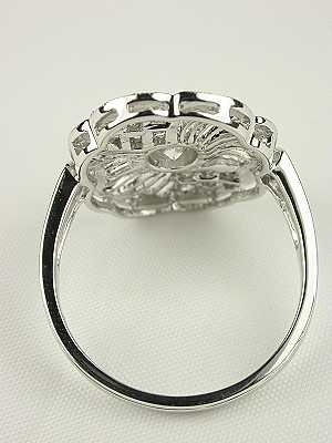 Antique Style "Circle of Light" Diamond Ring