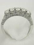 Antique Style 5 Stone Diamond Wedding Ring