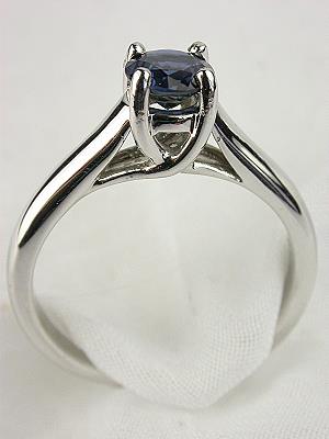 Blue Sapphire Classic Engagement Ring