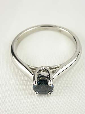 Blue Sapphire Classic Engagement Ring