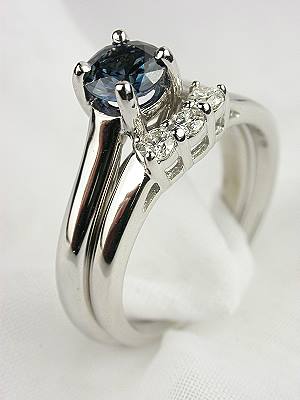  Blue Sapphire Classic Engagement Ring 