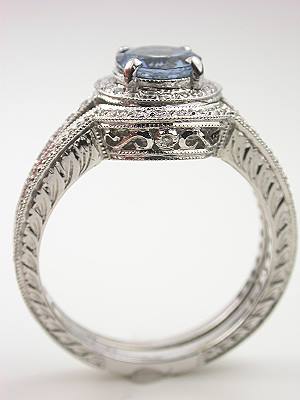 Engagement and Wedding Bridal Rings Set