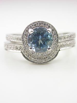 Engagement and Wedding Bridal Rings Set