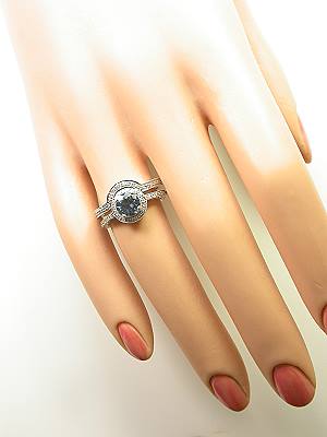 Engagement and Wedding Bridal Rings Set