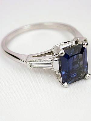 Vintage Sapphire Engagement Ring by J.B.Star