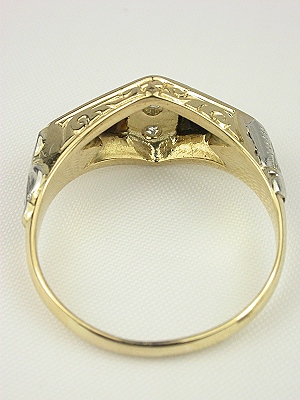 Victorian Jet and Diamond Engagement Ring