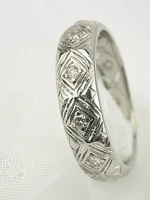 Art Deco Antique Wedding Ring