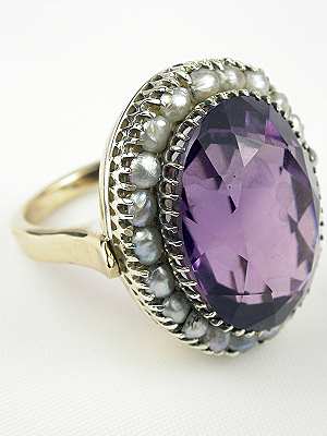 Vintage Amethyst Cocktail Ring