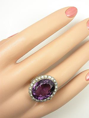 Vintage Amethyst Cocktail Ring